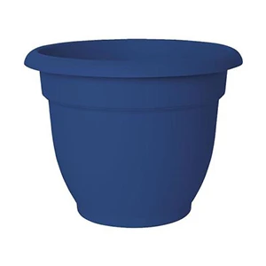 Ariana Planter, Self-Watering, Bermuda Teal Plastic, 10-In.