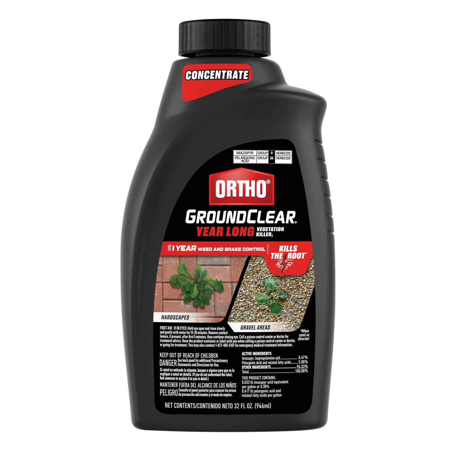 GroundClear Vegetation Killer, 32-oz. Concentrate