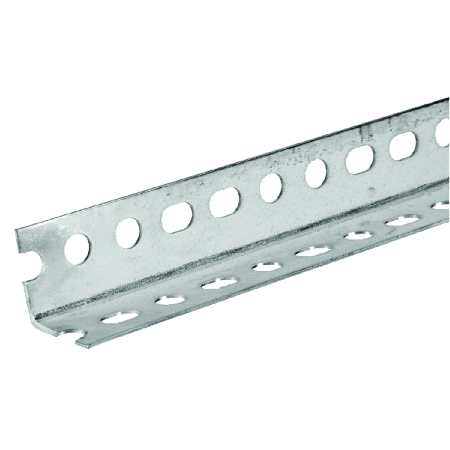 Slotted Steel Angle, 18 Gauge, 1.25 x 1.25 x 60 In.