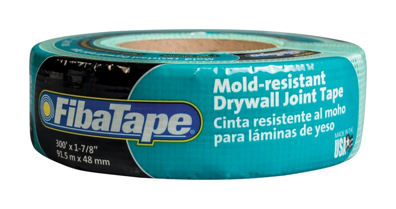FibaTape Drywall Tape, Mold-Resistant, Green, 1-7/8-In. x 300-Ft.