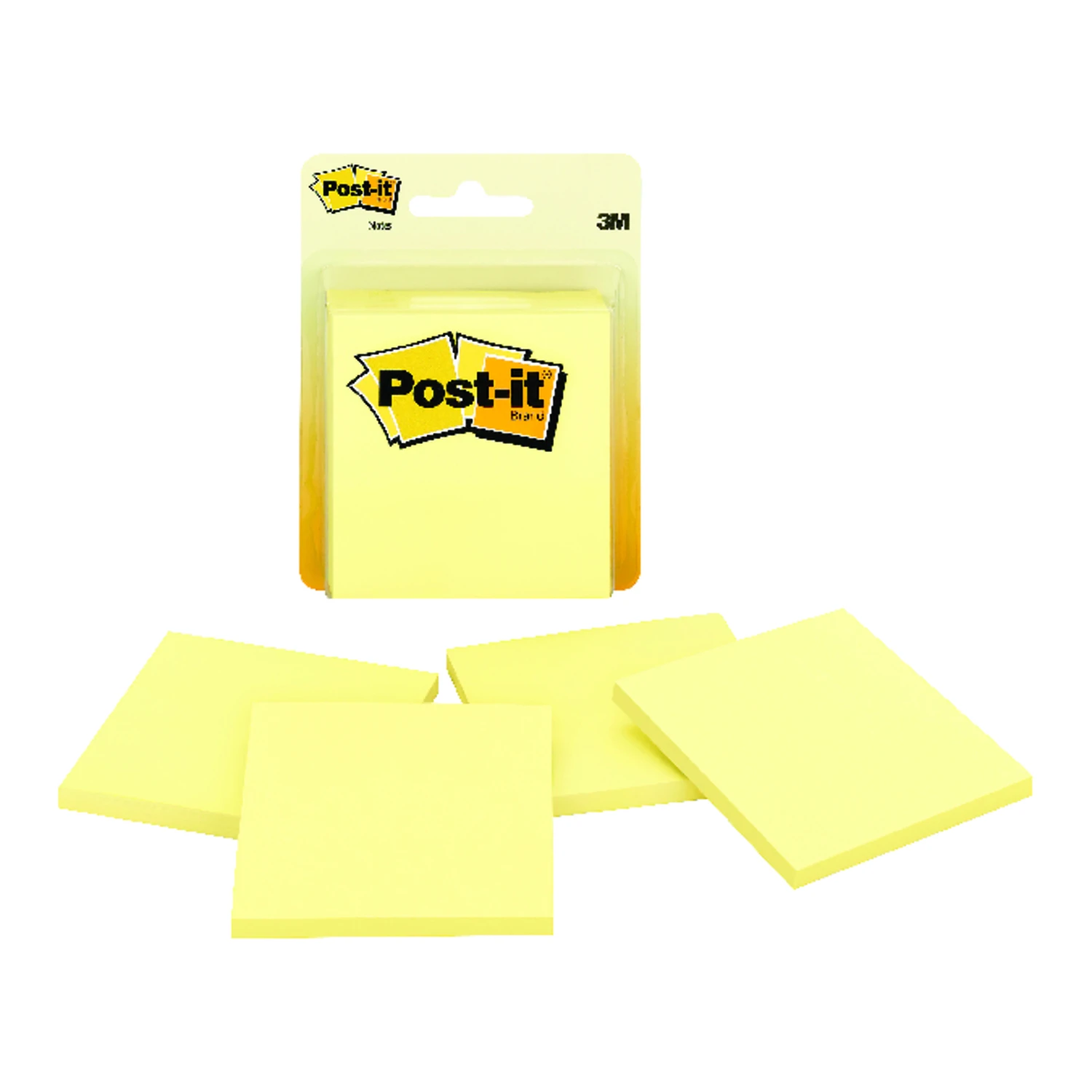 Note Pads, Yellow, 4-Pk.