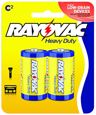 Super Heavy Duty C Battery, 2 Count