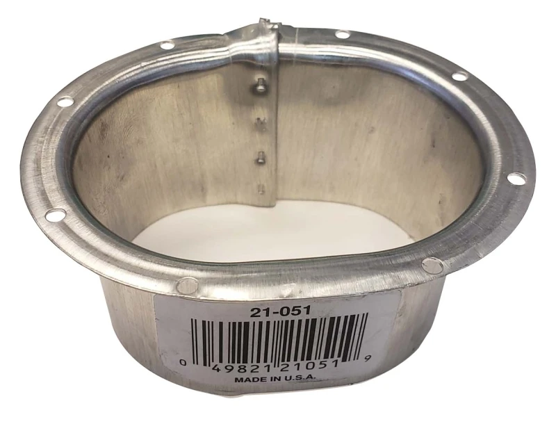 Gutter Outlet, C Style, Mill Finish Aluminum, 2 x 3 In.
