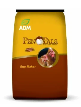 Pen Pals Chicken Feed, Egg Maker, Non-Medicated, Crumble, 50-Lbs.