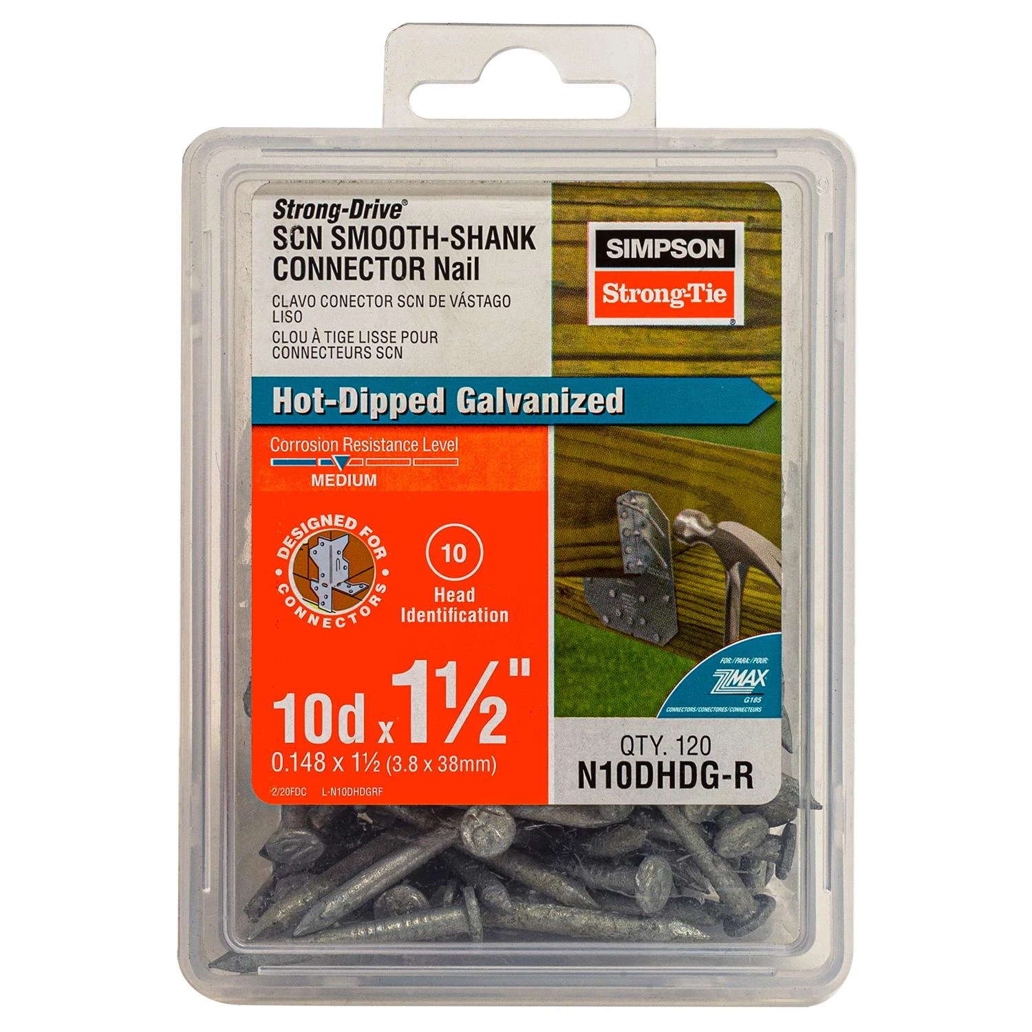 10D, 1-1/2 In. Nails, 120 CT