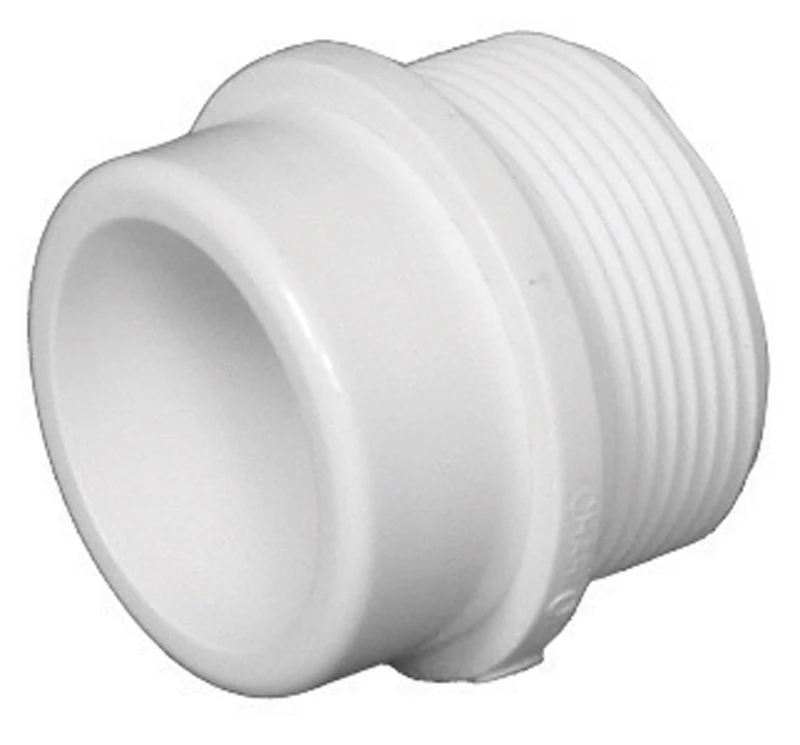 Schedule 40 DWV Spigot x MIP Adapter, 1-1/2 In. MPT