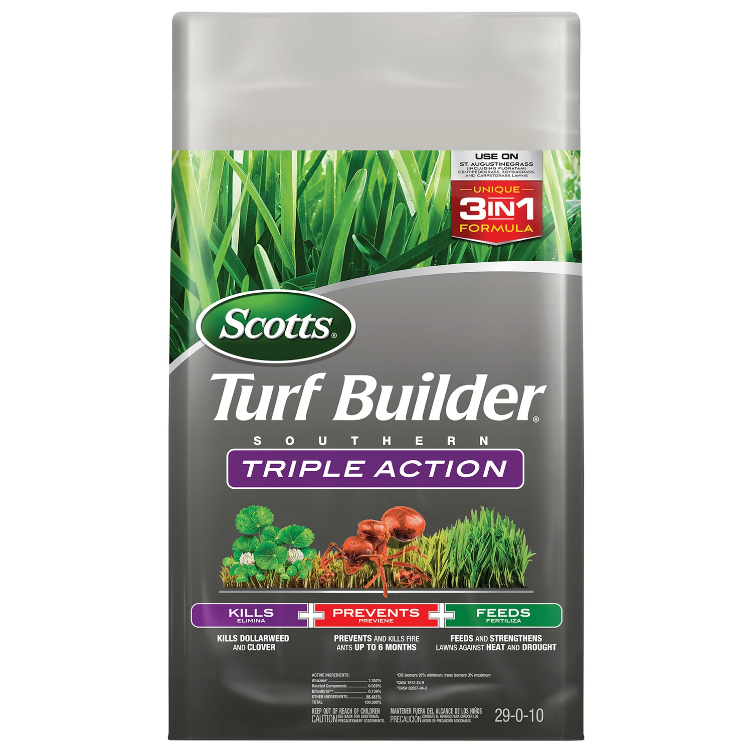 Turf Builder Southern Triple Action Fertilizer, Covers 8,000-Sq. Ft.
