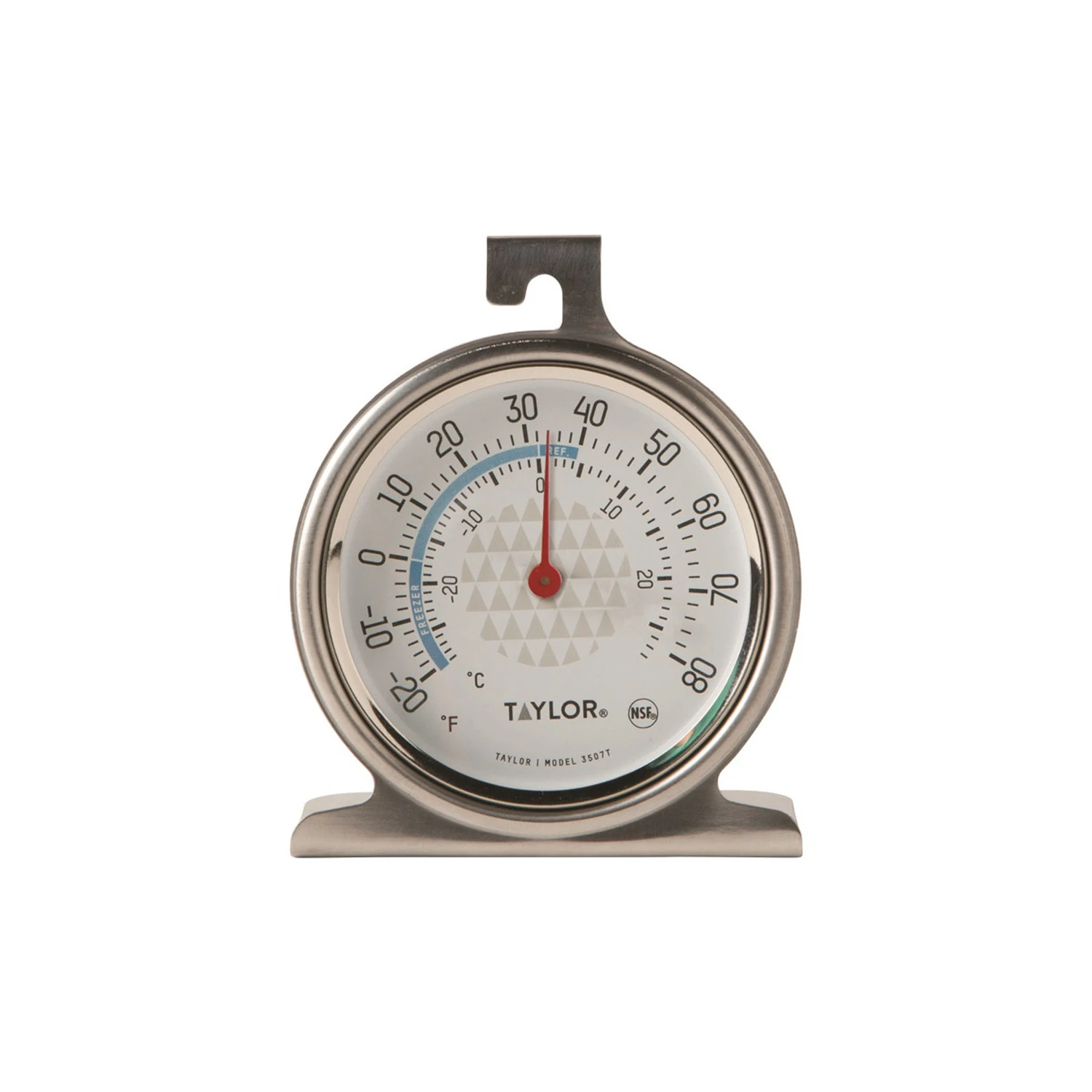 TruTemp Freezer/Refrigerator Thermometer, Stainless Steel