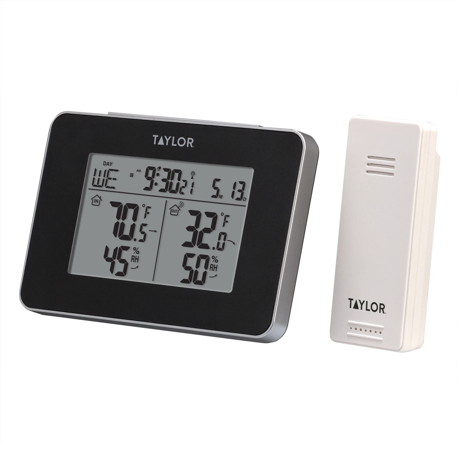 Wireless Weather Station, Wireless Sensor, Black