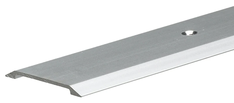 Flat-Top Saddle Door Threshold, Satin Nickel Aluminum, 1-3/4 x 1/8 x 36 In.