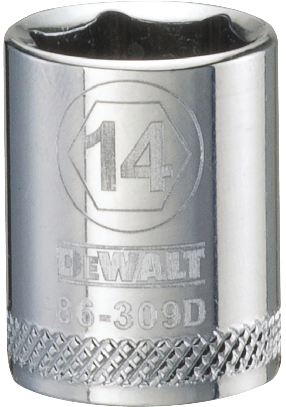 Metric Shallow Socket, 6-Point, 3/8 In. Drive, 14mm