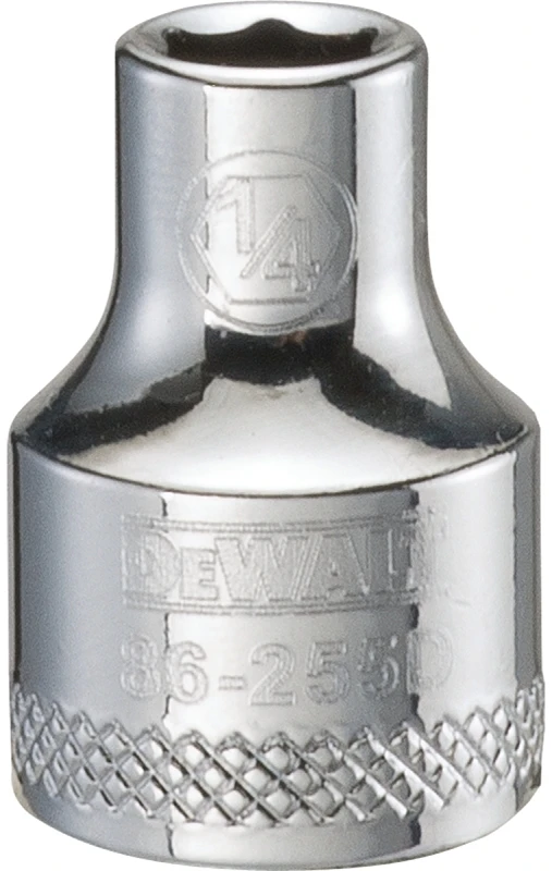 SAE Socket, Shallow, 6-Point, 1/4 In., 3/8 In. Drive