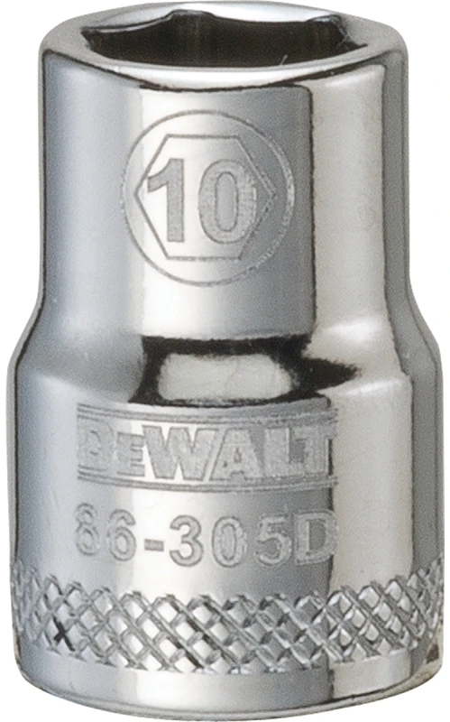 Metric Shallow Socket, 6-Point, 3/8 In. Drive, 10mm