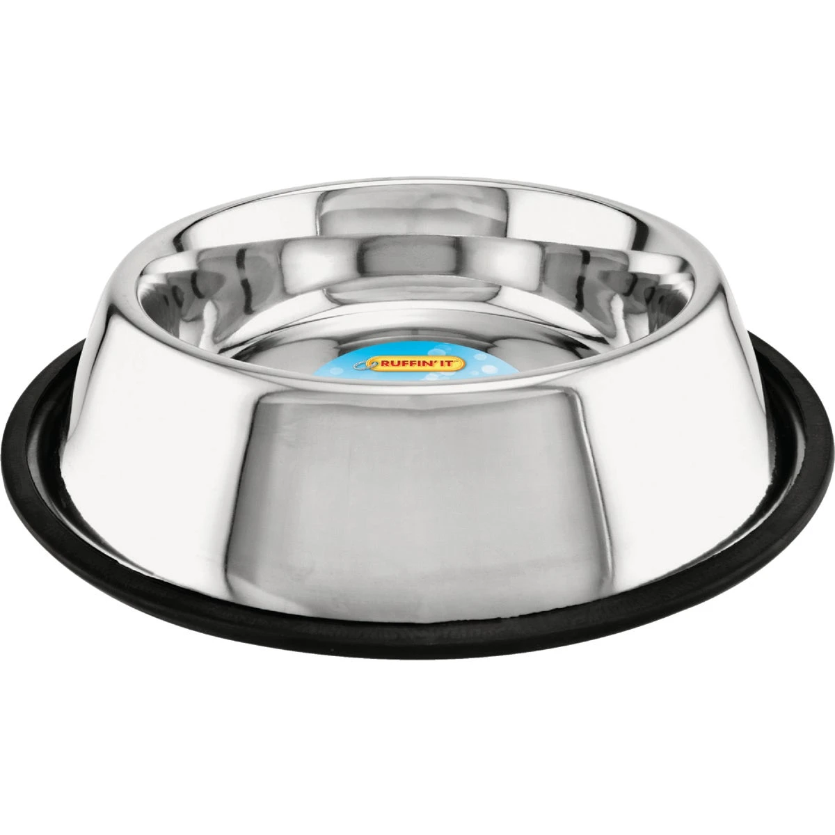 Non-Skid Pet Bowl, Stainless Steel, 32 oz.