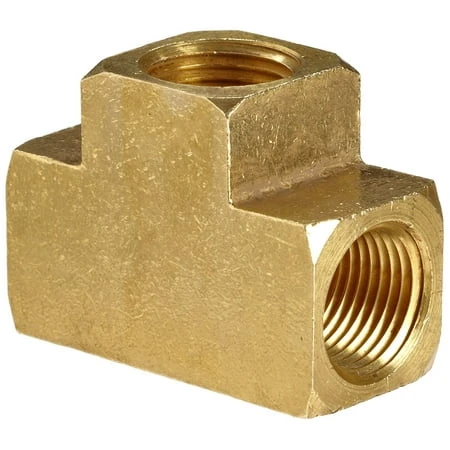 Brass Pipe Fitting Barstock Tee 1/8 X 1/8 X 1/8 Female Pipe