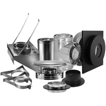DuraPlus Chimney Kit, Through-the-Wall, 6-In.