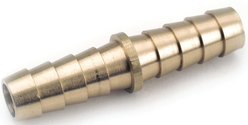 Pipe Fitting, Barb Mender, Lead Free Brass, 3/16 In.