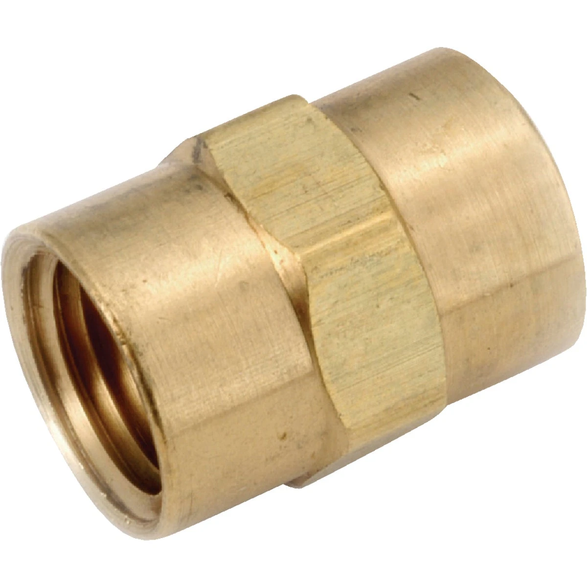 Pipe Fitting, Coupling, Lead Free Brass, 1/2 In.