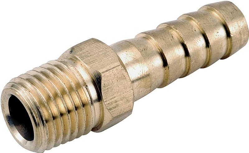 Pipe Fitting, Barb Insert, Lead Free Brass, 1/4-Hose x 1/8 In. MPT