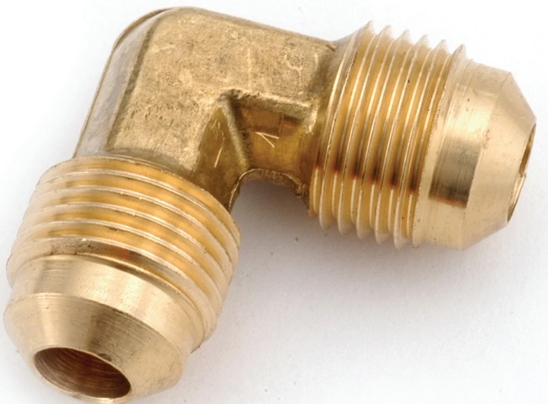 Pipe Fitting, Flare Elbow, Lead Free Brass, 3/8 In. Flare x Flare