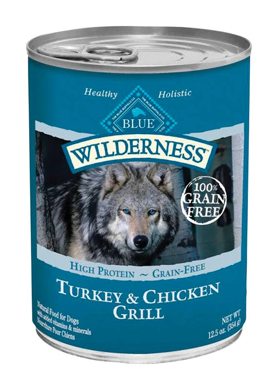 Turkey/Chicken Grill Dog Food, 12.5 oz. Can