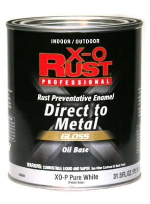 X-O Rust Premium Anti-Rust Enamel, Oil-Base Paint, Pastel Base, Interior/Exterior, 1 Qt.