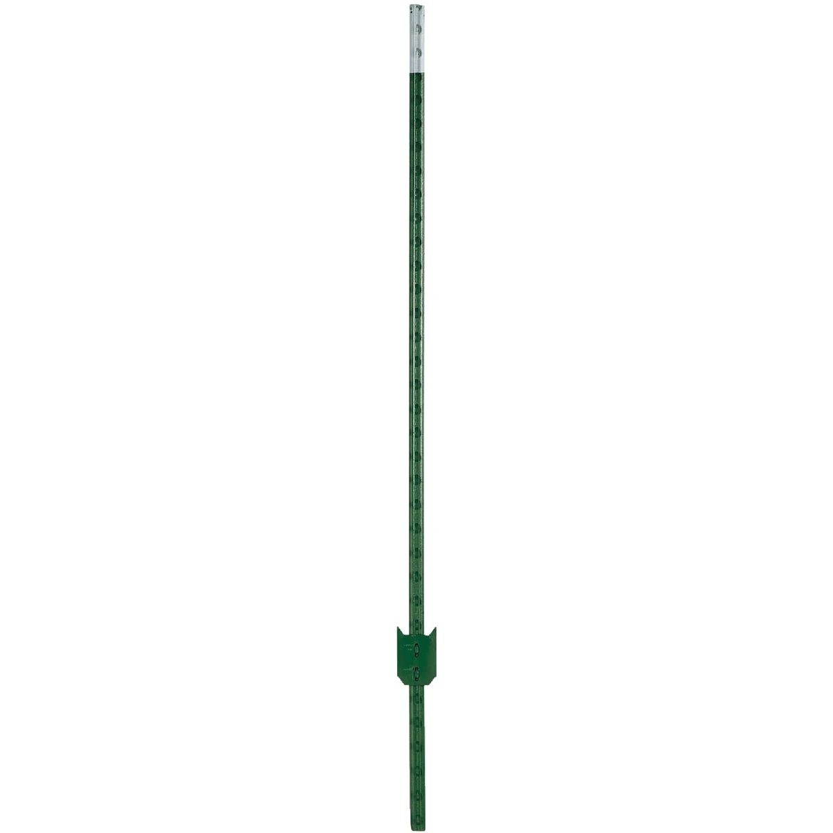 Studded T-Post, Green, 5-1/2 Ft. x 1-1/4 In.