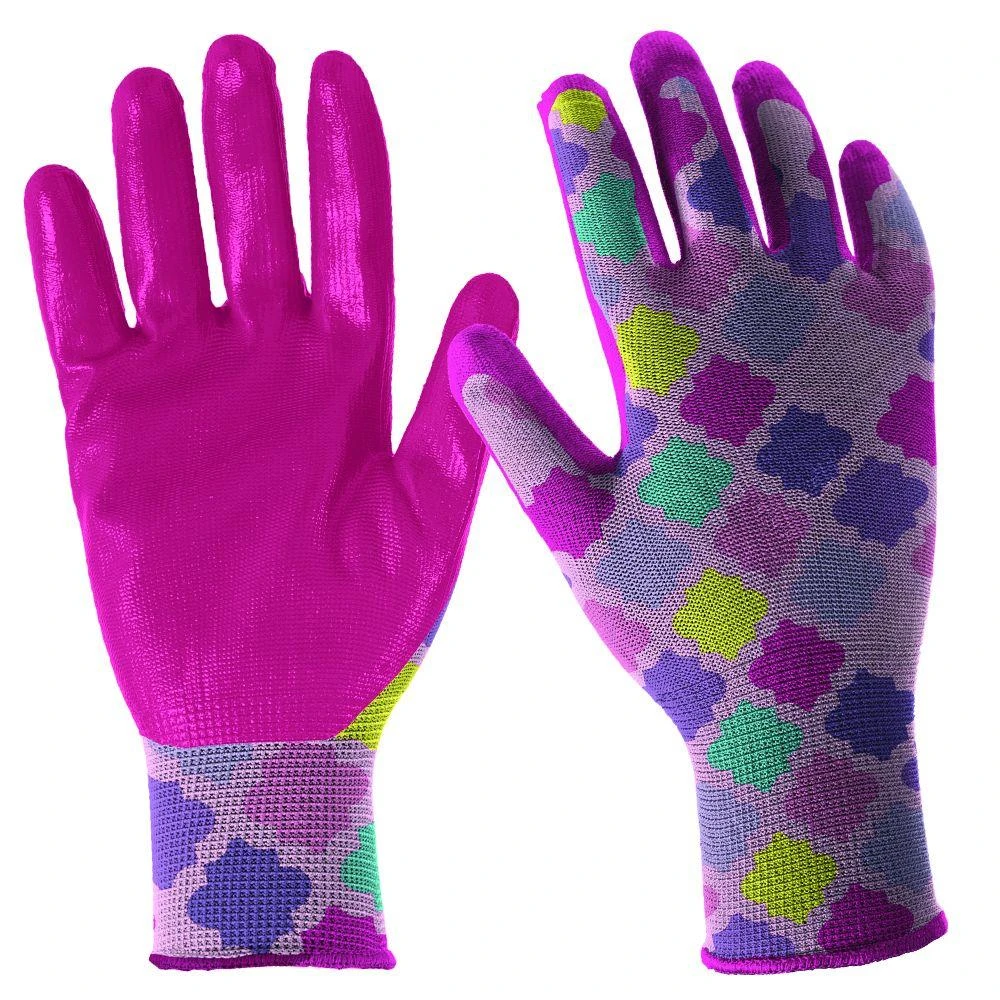 Garden Gloves, Nitrile-Dipped, Youth Girl's