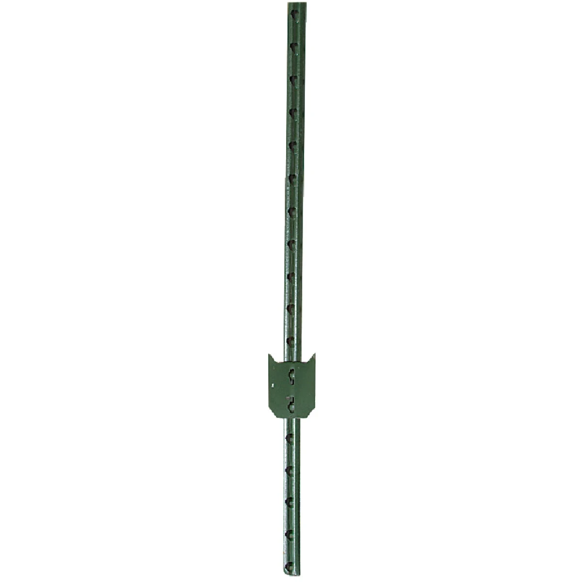 Studded T-Post, Green, 6-1/2 Ft. x 1-1/4 In.