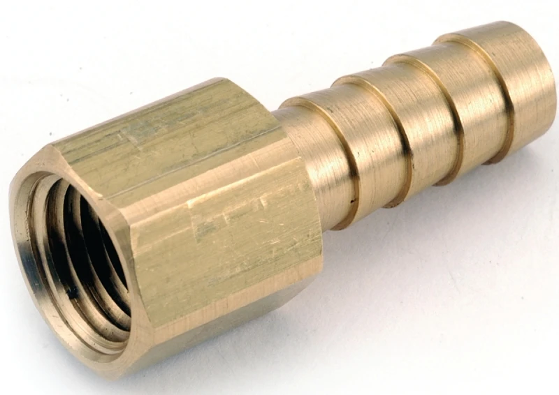 Pipe Fitting, Barb Insert, Lead Free Brass, 1/2 Hose ID x 1/4 In. FPT