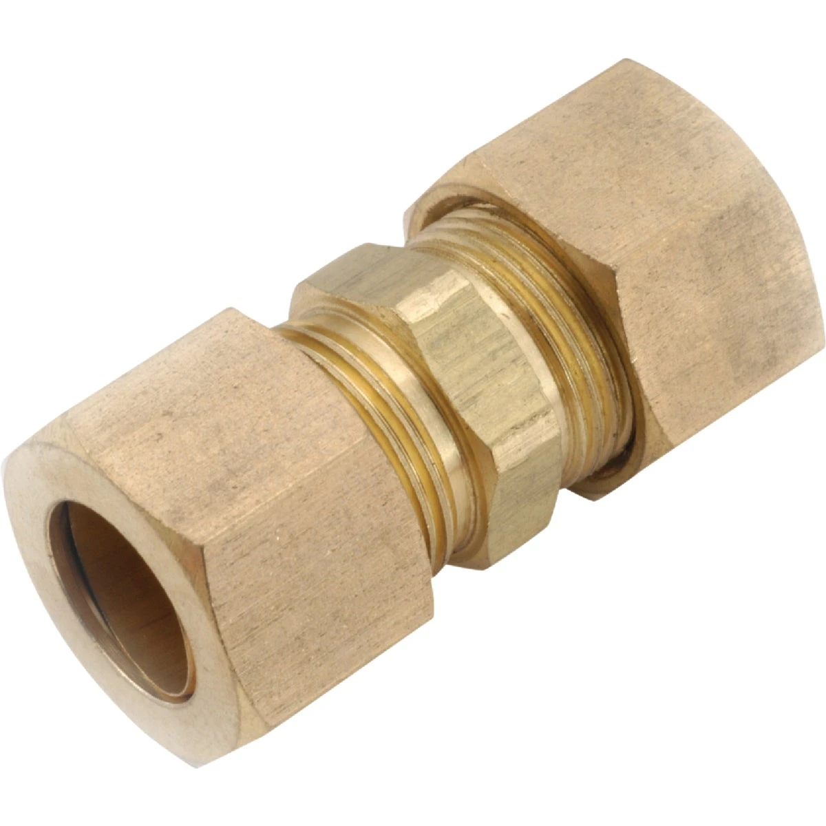 Compression Fitting, Union, Lead Free Brass, 1/8 In.