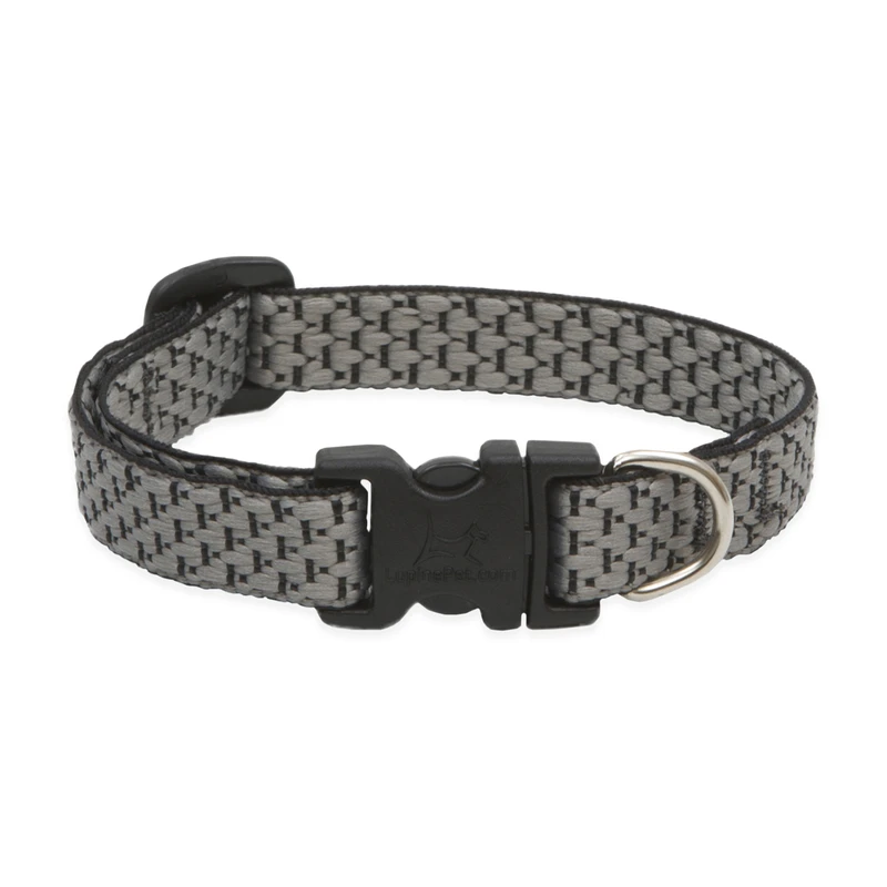 Eco Dog Collar, Adjustable, Granite, 1/2 x 8 to 12-In.