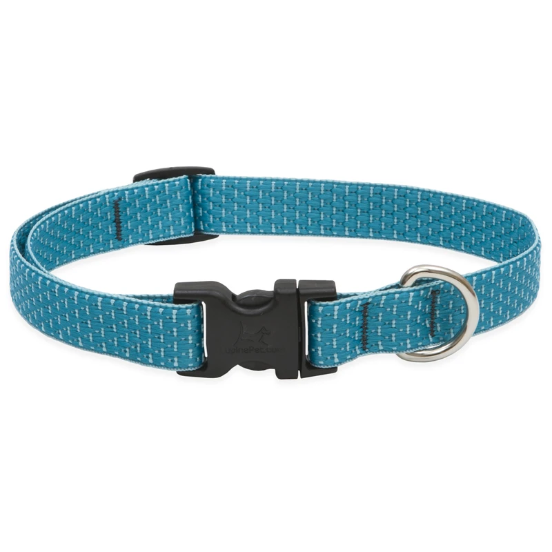 Eco Dog Collar, Adjustable, Tropical Sea, 3/4 x 13 to 22-In.