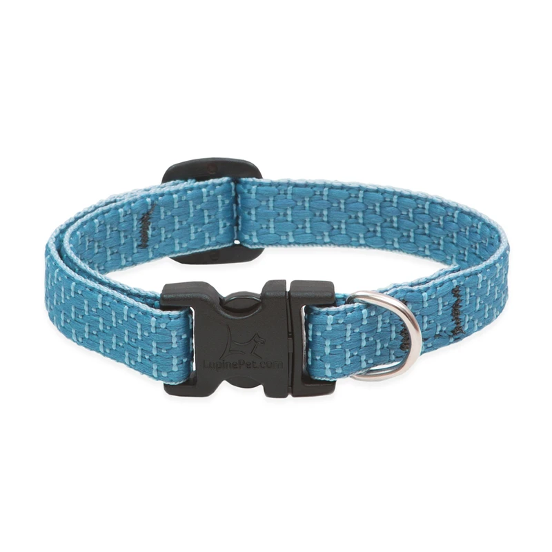 Eco Dog Collar, Adjustable, Tropical Sea, 1/2 x 10 to 16-In.
