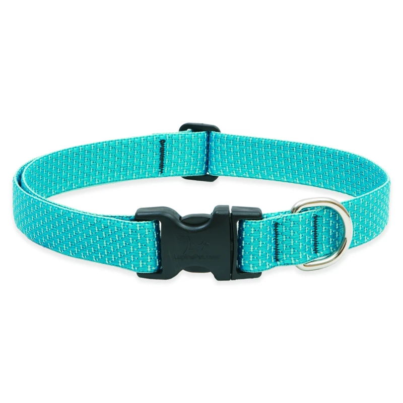 Eco Dog Collar, Adjustable, Tropical Sea, 1 x 16 to 28-In.