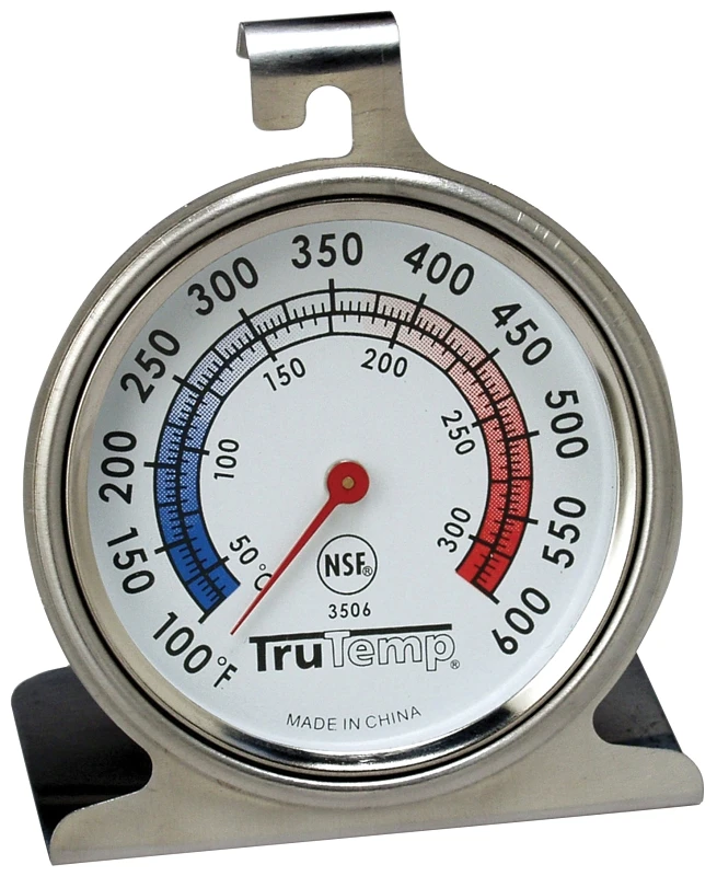 TruTemp Oven Thermometer, Stainless Steel, 2-1/4-In.