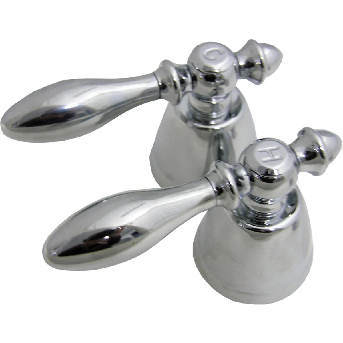 Universal, Chrome, Lever, Hot & Cold Handles, Pr.