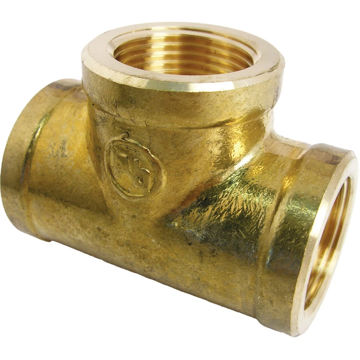 Pipe Fitting, Brass Tee, Lead Free, 3/4 In. FPT