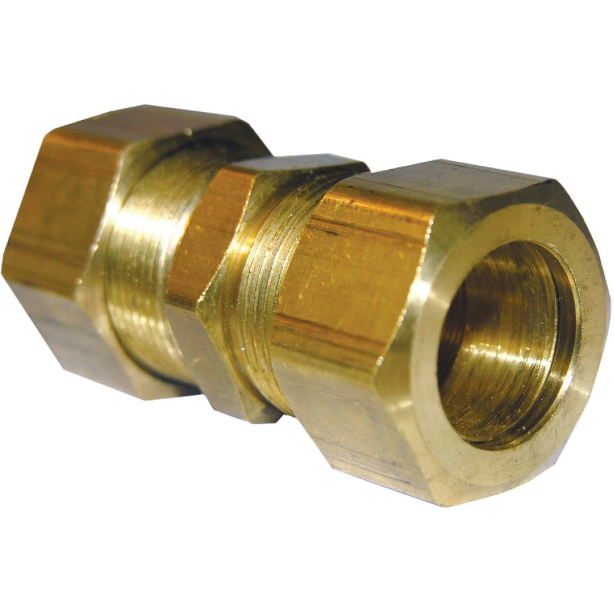 Union, Compression, Brass, 3/8 In.