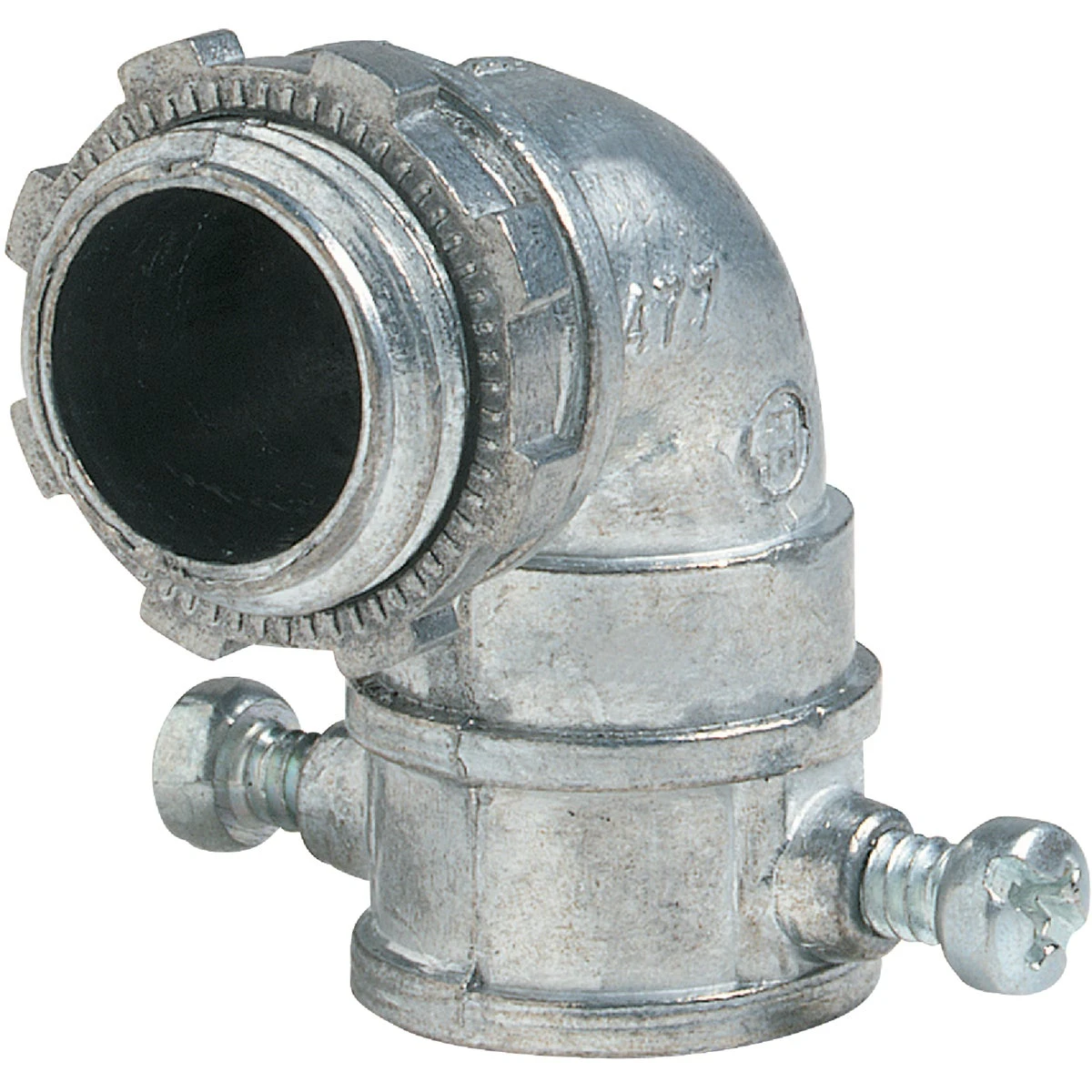 EMT Set Screw Type Connector, 90 Degree, 1/2-In.