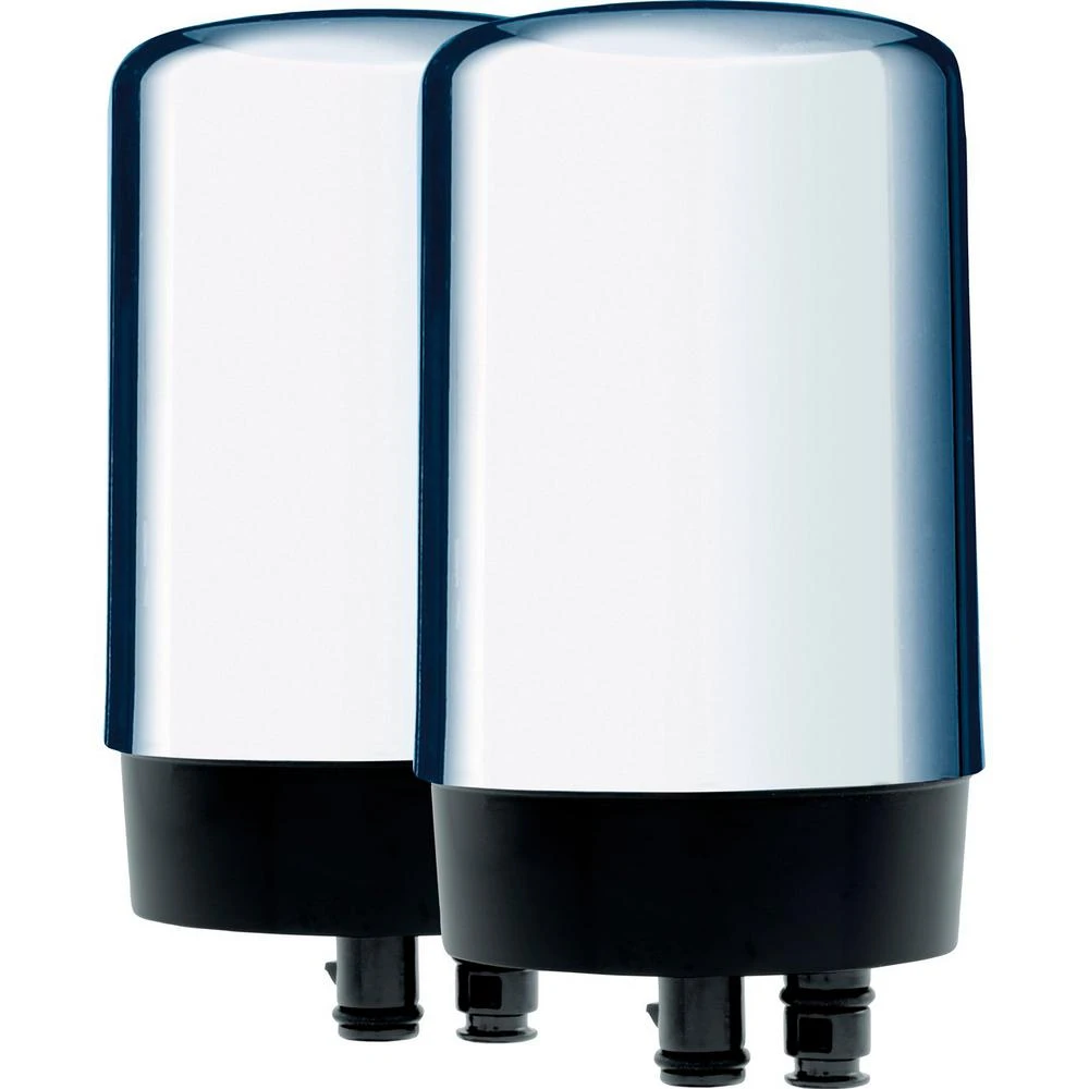 Chrome Faucet-Mount Water Filter, 2-Pk.