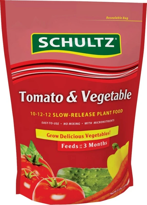 Tomato & Vegetable Slow-Release Plant Food, 10-12-12 Formula, 3.5 Lbs.
