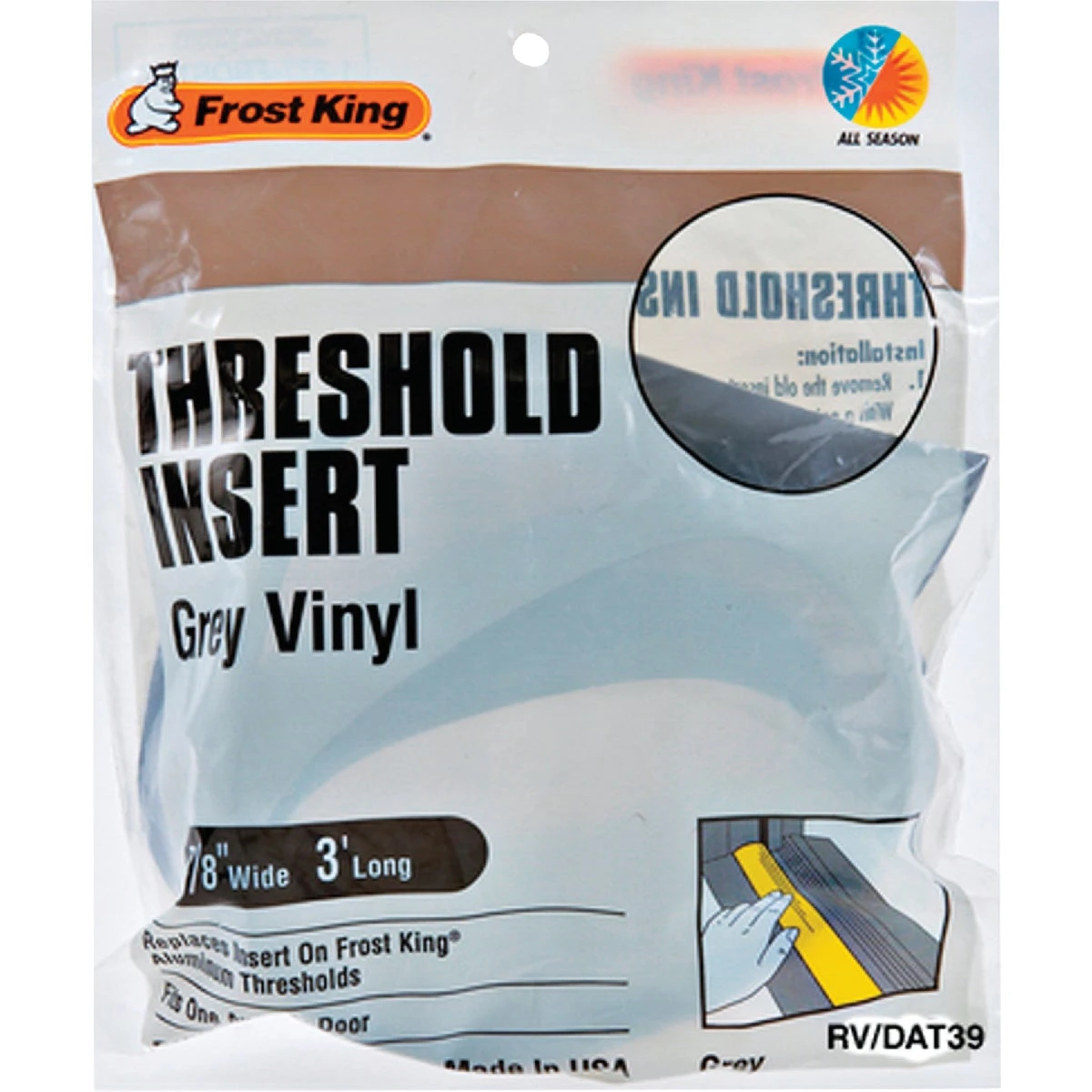 Vinyl Threshold Replacement Seal, 36 In.