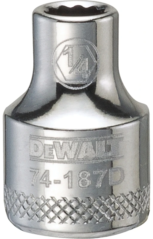 SAE Socket, Shallow, 12-Point, 1/4 In., 3/8 In. Drive