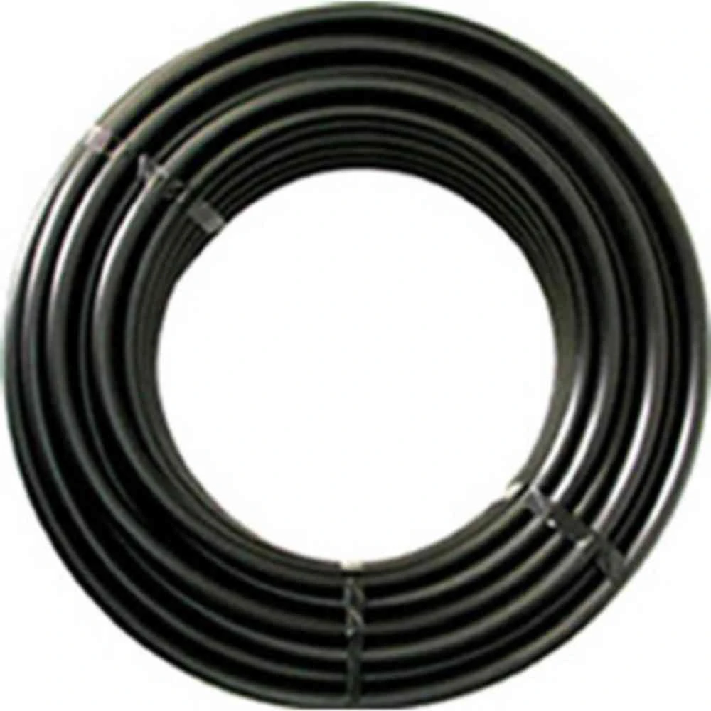 Water Supply Tubing, Black Polyethylene, 1/2-In. x 200 Ft.