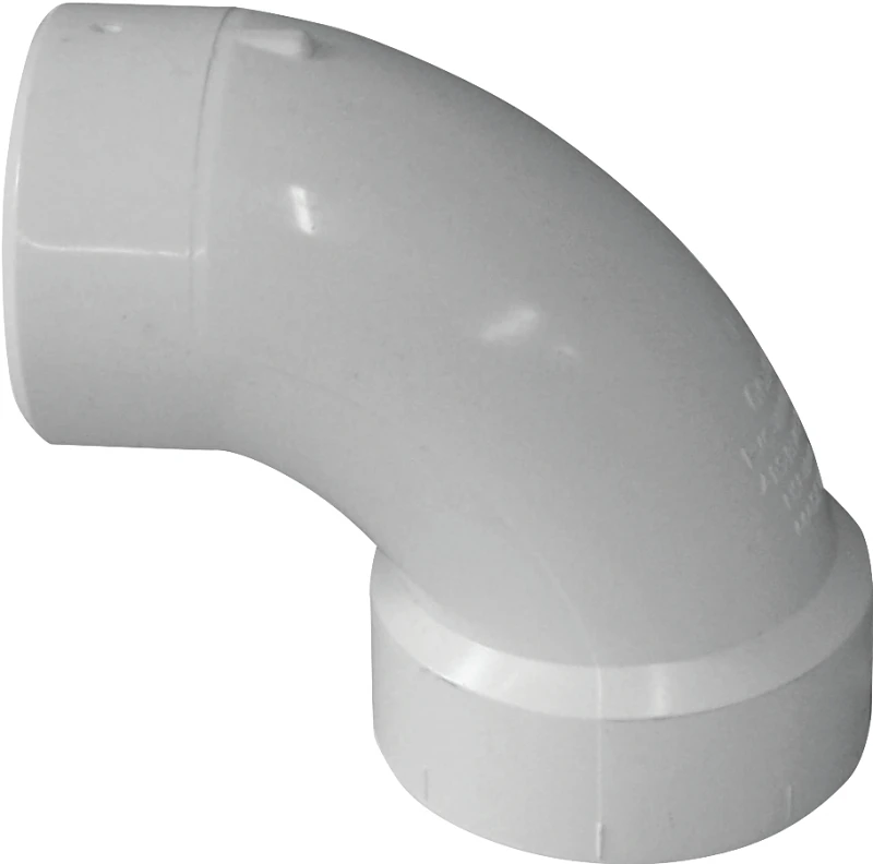1-1/2" Pvc 90 Degree Street Elbow, Spigot X Hub Connection, Model 192451l