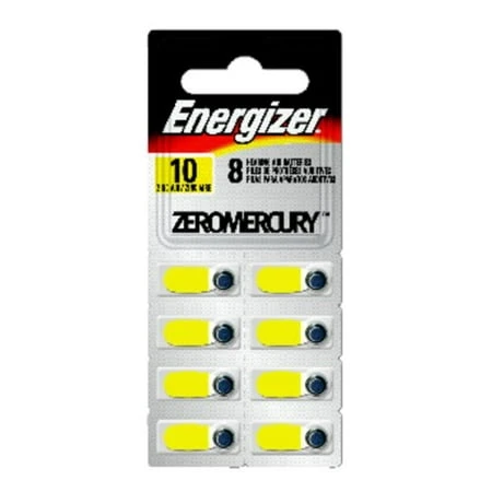 Ez Turn & Lock Size 10 Hearing Aid Batteries, 8 Count Pack