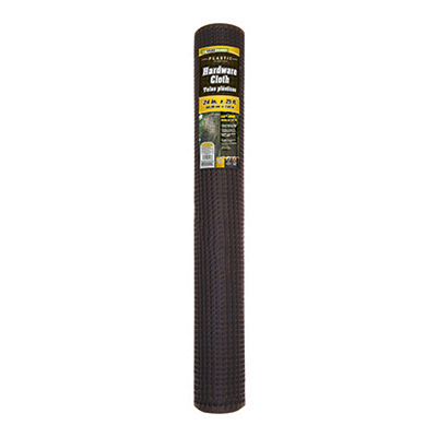 Hardware Cloth Fence, Black Plastic, 2 x 25-Ft.