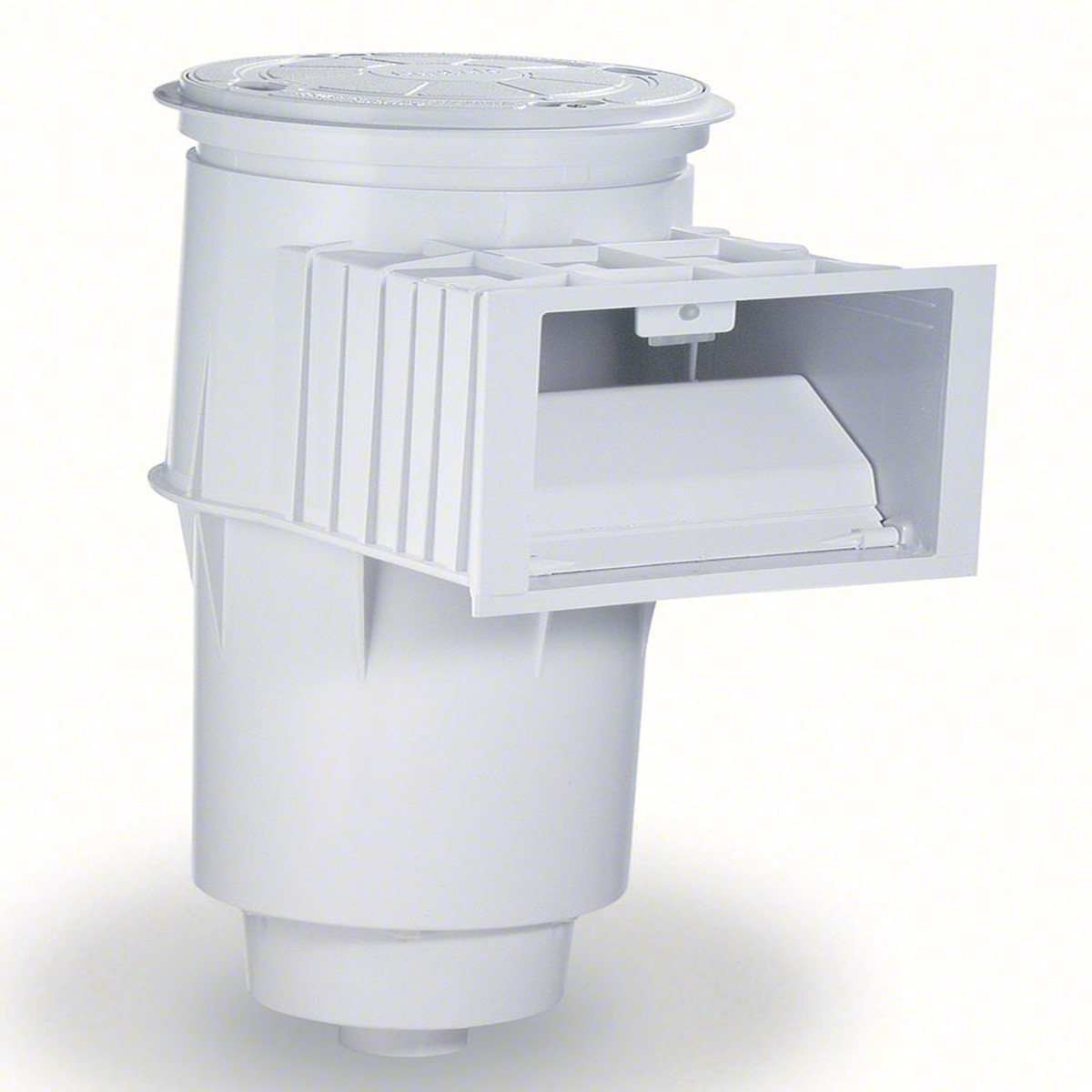 Admiral S15 2 Inch Threaded Concrete Skimmer With Circular Weir - White