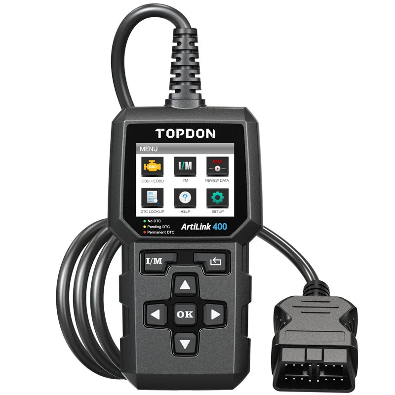 AL400 | ArtiLink400 Code Reader – 2.4″ Screen & Data Graphing | TOPDON
